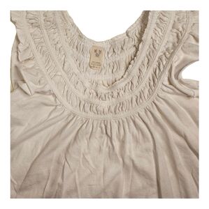 We the Free People Ruffle Top White